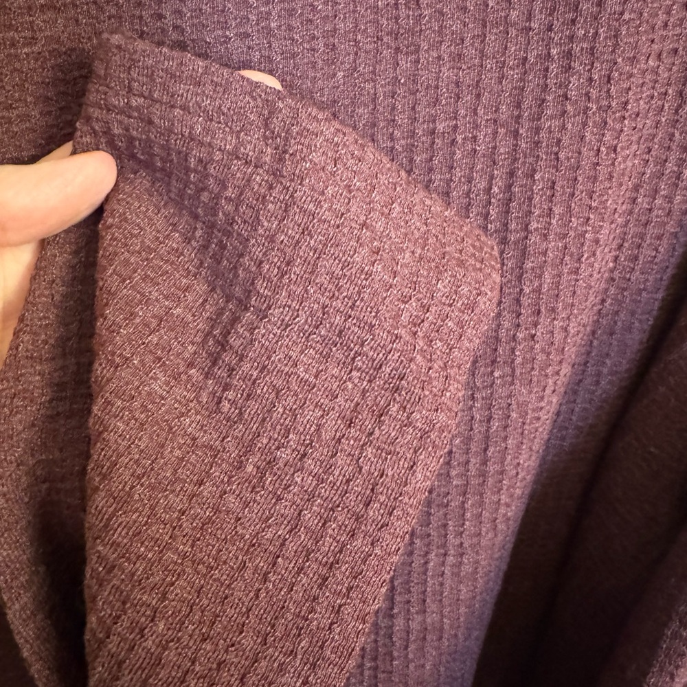 NWT Columbia Men's XXL Pine Peak Waffle Long Sleeve Henley Reddish/Brown - Picture 9 of 11